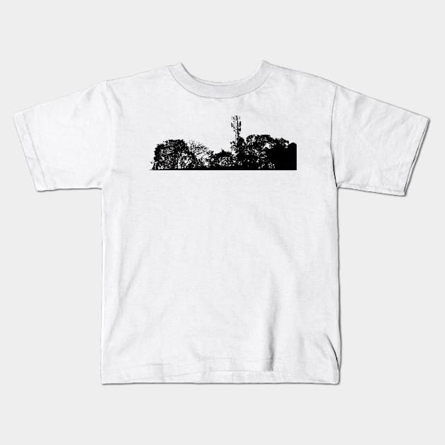 skyline Kids T-Shirt by rickylabellevie